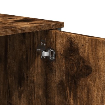 vidaXL Τραπέζι Κονσόλα Καπνιστή Δρυς 100x35x74,5cm Επεξεργασμένο Ξύλο 1 τεμ.