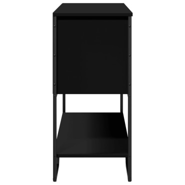 vidaXL Τραπέζι Κονσόλα Μαύρο 100x35x74,5cm από Επεξεργ. Ξύλο 1 τεμ.