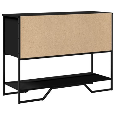 vidaXL Τραπέζι Κονσόλα Μαύρο 100x35x74,5cm από Επεξεργ. Ξύλο 1 τεμ.