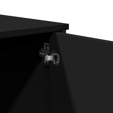 vidaXL Τραπέζι Κονσόλα Μαύρο 100x35x74,5cm από Επεξεργ. Ξύλο 1 τεμ.