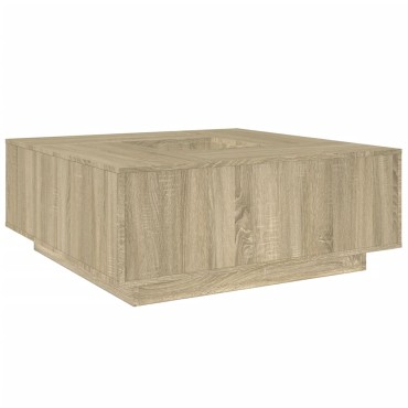 vidaXL Τραπεζάκι Σαλονιού Sonoma Δρυς 100x100x40cm Επεξεργασμένο Ξύλο 1 τεμ.