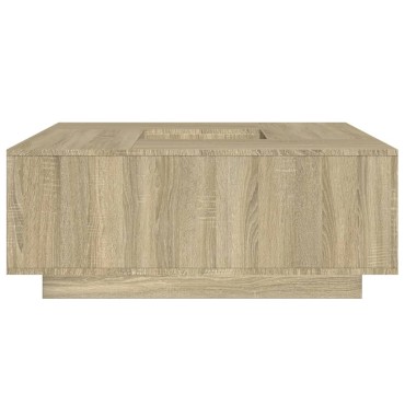 vidaXL Τραπεζάκι Σαλονιού Sonoma Δρυς 100x100x40cm Επεξεργασμένο Ξύλο 1 τεμ.