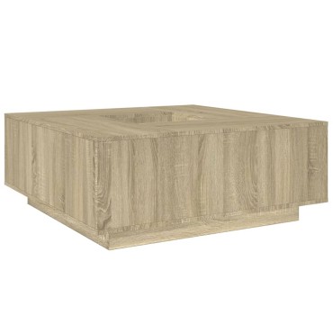 vidaXL Τραπεζάκι Σαλονιού Sonoma Δρυς 100x100x40cm Επεξεργασμένο Ξύλο 1 τεμ.