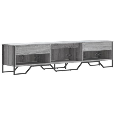 vidaXL Έπιπλο Τηλεόρασης Γκρι Sonoma 180x34x41cm από Επεξεργ. Ξύλο
