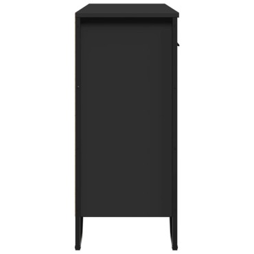 vidaXL Συρταριέρα Μαύρη 97x32,5x74,5cm από Επεξεργασμένο Ξύλο 1 τεμ.
