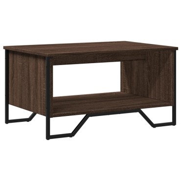 vidaXL Τραπεζάκι Σαλονιού Καφέ Δρυς 75x51x40cm Επεξεργασμ. Ξύλο 1 τεμ.