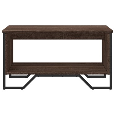vidaXL Τραπεζάκι Σαλονιού Καφέ Δρυς 75x51x40cm Επεξεργασμ. Ξύλο 1 τεμ.