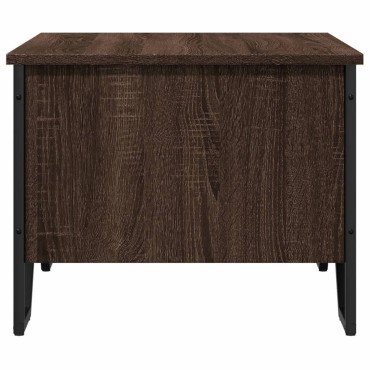 vidaXL Τραπεζάκι Σαλονιού Καφέ Δρυς 75x51x40cm Επεξεργασμ. Ξύλο 1 τεμ.