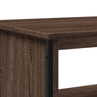 vidaXL Τραπεζάκι Σαλονιού Καφέ Δρυς 75x51x40cm Επεξεργασμ. Ξύλο 1 τεμ.
