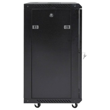 vidaXL Καμπίνα Δικτύου 15U 19" IP20 Μαύρη 53x40x80 εκ.