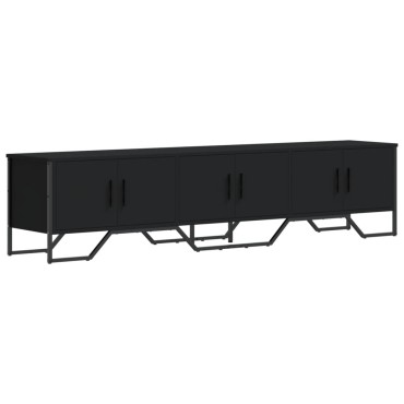 vidaXL Έπιπλο Τηλεόρασης Μαύρο 180x34x41cm από Επεξεργ. Ξύλο