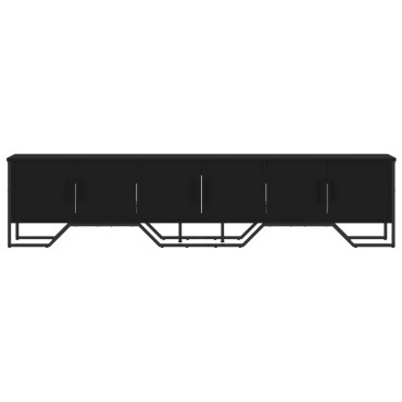 vidaXL Έπιπλο Τηλεόρασης Μαύρο 180x34x41cm από Επεξεργ. Ξύλο