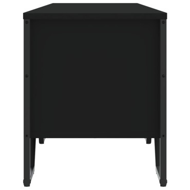 vidaXL Έπιπλο Τηλεόρασης Μαύρο 180x34x41cm από Επεξεργ. Ξύλο