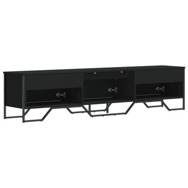 vidaXL Έπιπλο Τηλεόρασης Μαύρο 180x34x41cm από Επεξεργ. Ξύλο