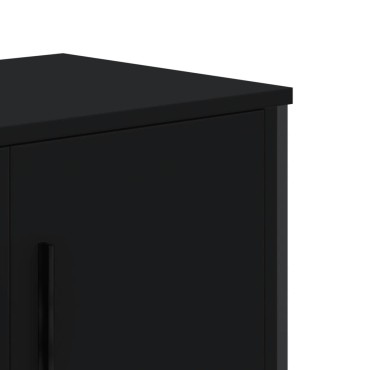 vidaXL Έπιπλο Τηλεόρασης Μαύρο 180x34x41cm από Επεξεργ. Ξύλο