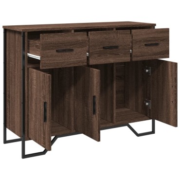 vidaXL Μπουφές Καφέ Δρυς 97x32,5x74,5cm από Επεξεργασμένο Ξύλο 1 τεμ.