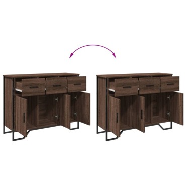 vidaXL Μπουφές Καφέ Δρυς 97x32,5x74,5cm από Επεξεργασμένο Ξύλο 1 τεμ.