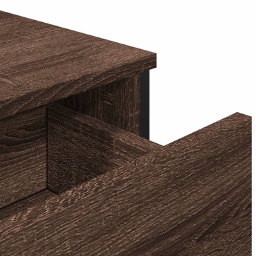vidaXL Μπουφές Καφέ Δρυς 97x32,5x74,5cm από Επεξεργασμένο Ξύλο 1 τεμ.