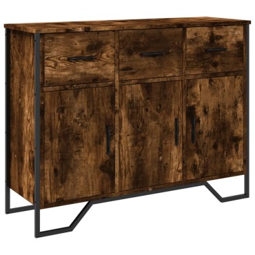 vidaXL Ντουλάπι Καπνιστή Δρυς 97x32,5x74,5cm από Επεξεργ. Ξύλο 1 τεμ.