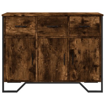 vidaXL Ντουλάπι Καπνιστή Δρυς 97x32,5x74,5cm από Επεξεργ. Ξύλο 1 τεμ.