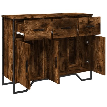 vidaXL Ντουλάπι Καπνιστή Δρυς 97x32,5x74,5cm από Επεξεργ. Ξύλο 1 τεμ.