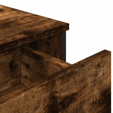 vidaXL Ντουλάπι Καπνιστή Δρυς 97x32,5x74,5cm από Επεξεργ. Ξύλο 1 τεμ.