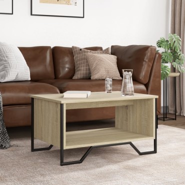 vidaXL Τραπεζάκι Σαλονιού Sonoma Δρυς 75x51x40cm Επεξεργασμένο Ξύλο 1 τεμ.