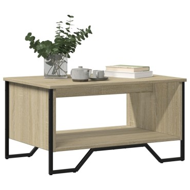 vidaXL Τραπεζάκι Σαλονιού Sonoma Δρυς 75x51x40cm Επεξεργασμένο Ξύλο 1 τεμ.