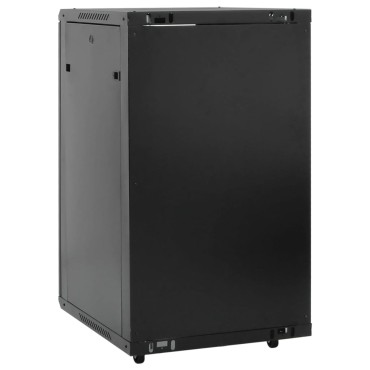 vidaXL Καμπίνα Δικτύου 18U 19" IP20 Μαύρη 60x60x100 εκ.
