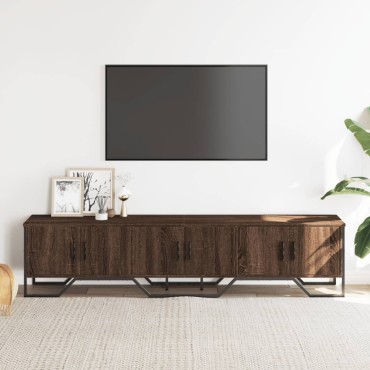 vidaXL Έπιπλο Τηλεόρασης Καφέ Δρυς 180x34x41cm Επεξ. Ξύλο