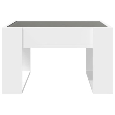 vidaXL Τραπεζάκι Σαλονιού Infinity LED Λευκό 50x53x30cm 1 τεμ.