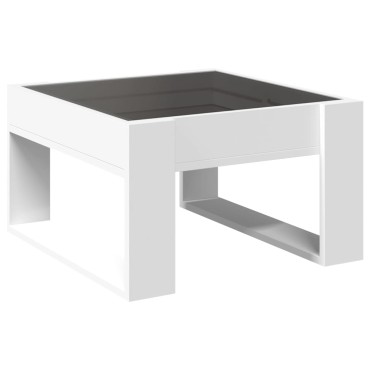 vidaXL Τραπεζάκι Σαλονιού Infinity LED Λευκό 50x53x30cm 1 τεμ.