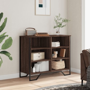 vidaXL Συρταριέρα Καφέ Δρυς 91x35,5x74,5cm από Επεξεργασμένο Ξύλο 1 τεμ.