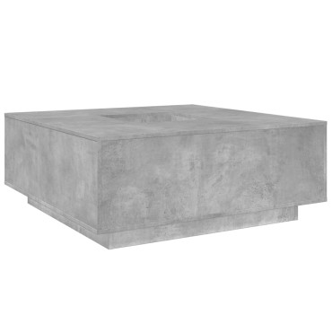 vidaXL Τραπεζάκι Σαλονιού Γκρι Σκυρ. 100x100x40cm Επεξεργασμένο Ξύλο 1 τεμ.