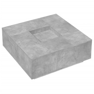vidaXL Τραπεζάκι Σαλονιού Γκρι Σκυρ. 100x100x40cm Επεξεργασμένο Ξύλο 1 τεμ.