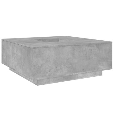 vidaXL Τραπεζάκι Σαλονιού Γκρι Σκυρ. 100x100x40cm Επεξεργασμένο Ξύλο 1 τεμ.