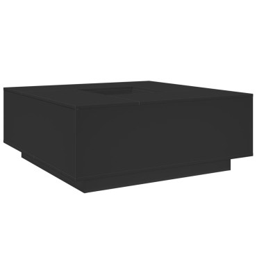 vidaXL Τραπεζάκι Σαλονιού Μαύρο 100x100x40cm από Επεξεργασμένο Ξύλο 1 τεμ.