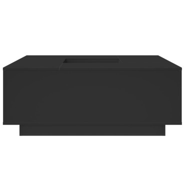 vidaXL Τραπεζάκι Σαλονιού Μαύρο 100x100x40cm από Επεξεργασμένο Ξύλο 1 τεμ.