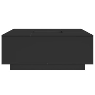 vidaXL Τραπεζάκι Σαλονιού Μαύρο 100x100x40cm από Επεξεργασμένο Ξύλο 1 τεμ.
