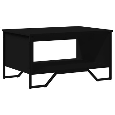 vidaXL Τραπεζάκι Σαλονιού Μαύρο 75x51x40cm Επεξεργασμένο Ξύλο 1 τεμ.