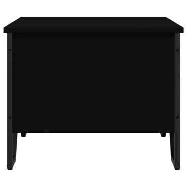 vidaXL Τραπεζάκι Σαλονιού Μαύρο 75x51x40cm Επεξεργασμένο Ξύλο 1 τεμ.