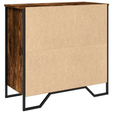 vidaXL Μπουφές Καπνιστή Δρυς 78x35,5x74,5cm από Επεξεργασμένο Ξύλο 1 τεμ.