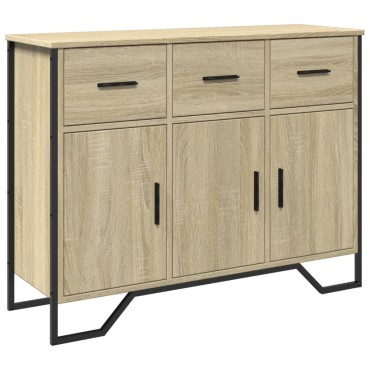 vidaXL Συρταριέρα Sonoma Δρυς 97x32,5x74,5cm Επεξεργασμένο Ξύλο 1 τεμ.