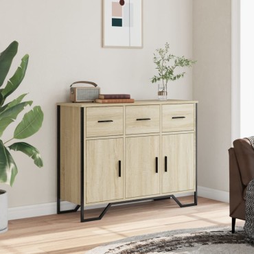 vidaXL Συρταριέρα Sonoma Δρυς 97x32,5x74,5cm Επεξεργασμένο Ξύλο 1 τεμ.