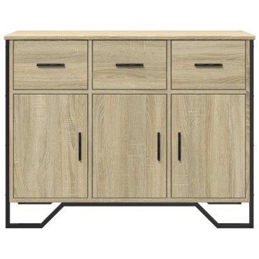 vidaXL Συρταριέρα Sonoma Δρυς 97x32,5x74,5cm Επεξεργασμένο Ξύλο 1 τεμ.