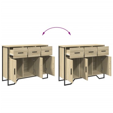 vidaXL Συρταριέρα Sonoma Δρυς 97x32,5x74,5cm Επεξεργασμένο Ξύλο 1 τεμ.