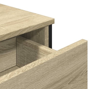 vidaXL Συρταριέρα Sonoma Δρυς 97x32,5x74,5cm Επεξεργασμένο Ξύλο 1 τεμ.