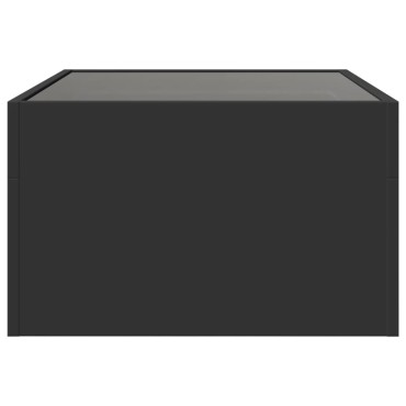 vidaXL Τραπεζάκι Σαλονιού Infinity LED Μαύρο 70x50x30cm 1 τεμ.