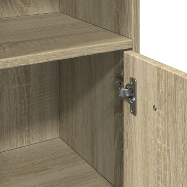 vidaXL Στήλη Μπάνιου Sonoma Δρυς 30x30x95cm Επεξεργασμένο Ξύλο 1 τεμ.