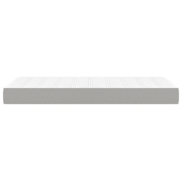 vidaXL Στρώμα με Pocket Springs για Παιδιά Αν Γκρι 80x160cm Υφασμάτινο 1 τεμ. - Μονό